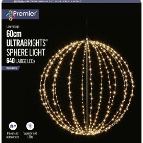 Sphere Light 640 LEDs - White 60cm